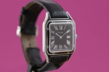 Cartier Santos Dumont - Black Lacquered - Full Set