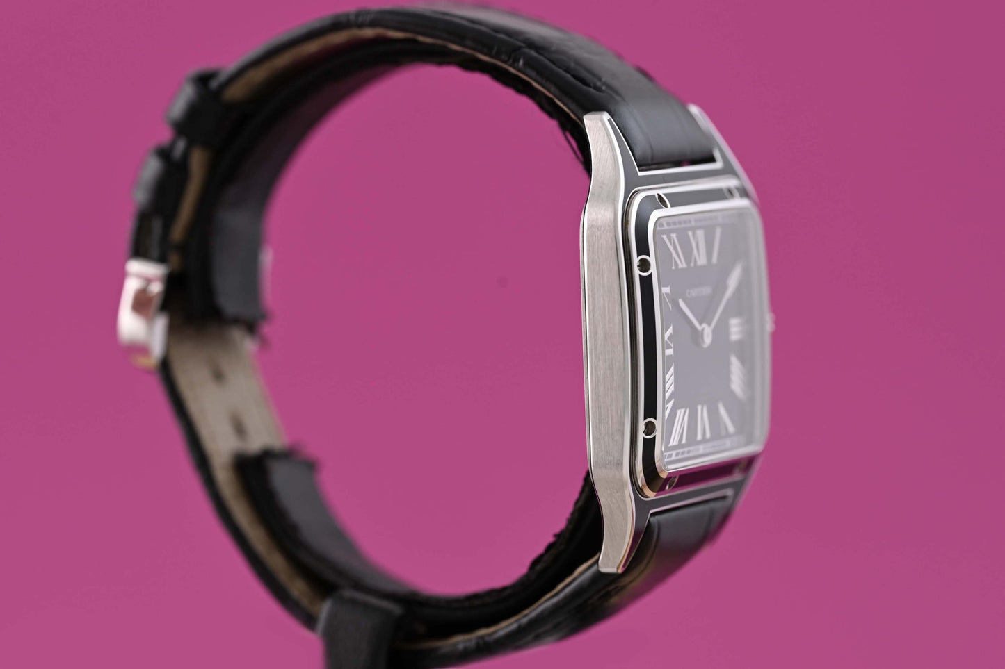 Cartier Santos Dumont - Black Lacquered - Full Set