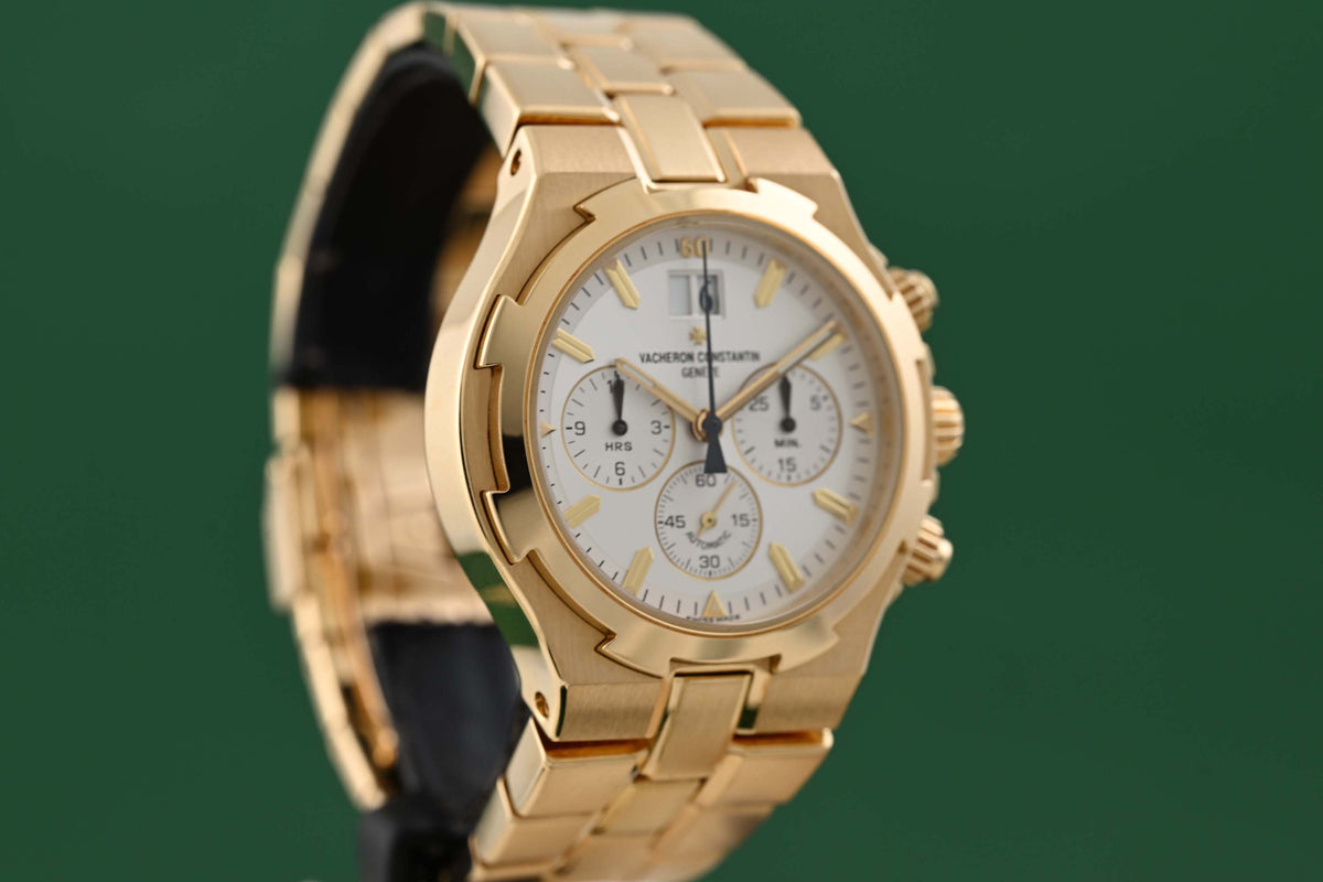 Vacheron Constantin Overseas Chronograph - 18k Yellow Gold - Full Set