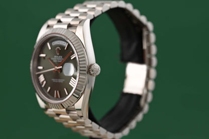 Rolex Day Date 40 Weißgold 228239 - Green Dial - Full Set - Like New 2024