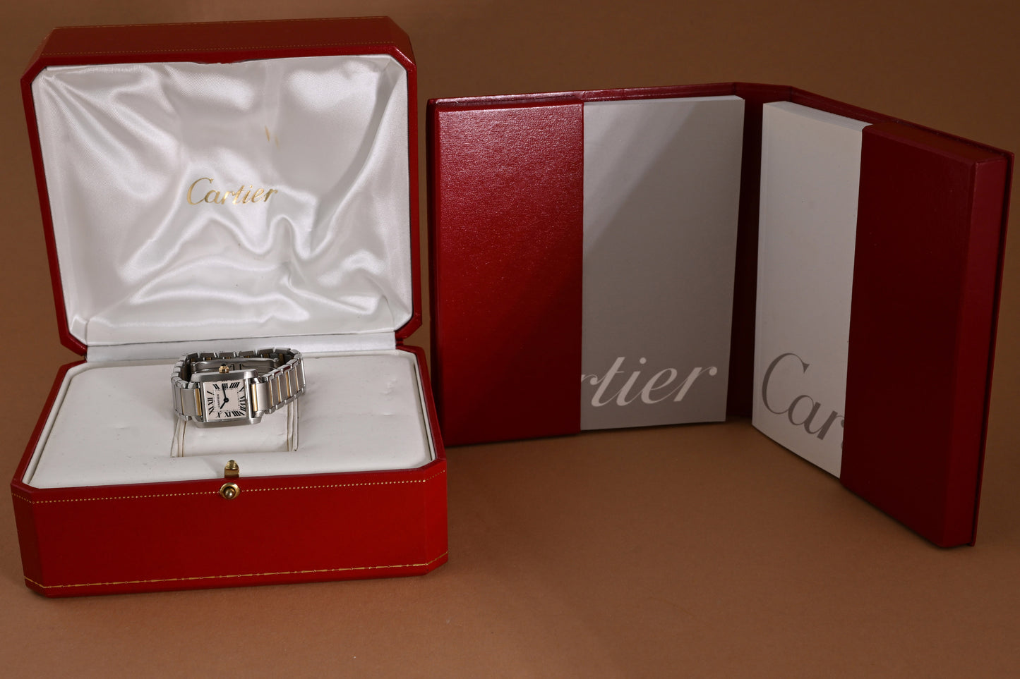 Cartier Tank Française Stahl/Gold