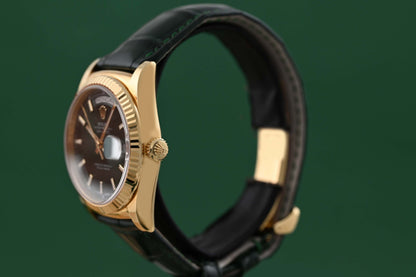 Rolex Day Date Yellow Gold 118138 - Green Dial - Full Set
