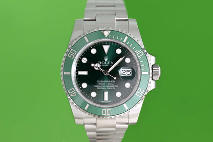 Rolex Submariner 116610LV - Full Set - Hulk