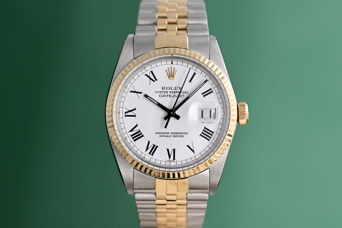 Rolex Oyster Perpetual Datejust 16013 - White Dial