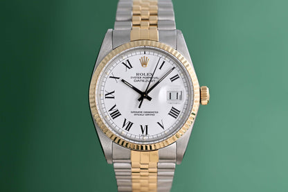 Rolex Oyster Perpetual Datejust 16013 - White Dial