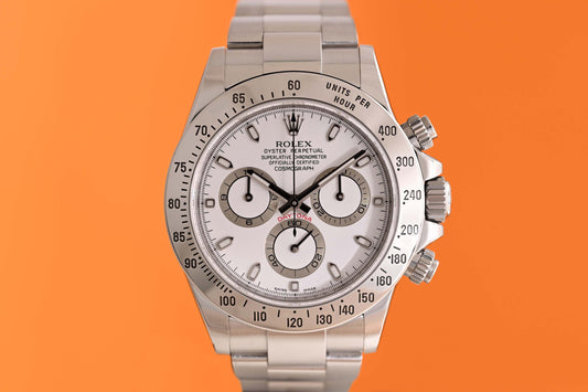 Rolex Daytona 116520 - White Dial - Full Set - LC100