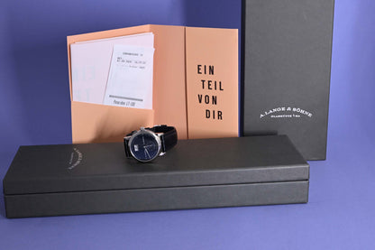 A. Lange & Söhne SAXONIA - White Gold - Blue Dial