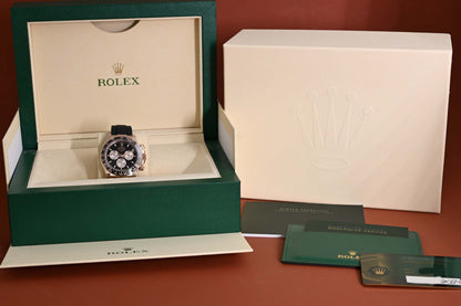 Rolex Daytona Rosegold 126515LN - Full Set - Black Dial