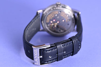 A. Lange & Söhne SAXONIA - White Gold - Blue Dial
