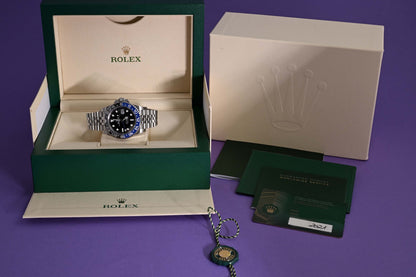 Rolex GMT Master II Batgirl 126710BLNR - Full Set