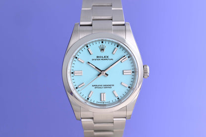 Rolex Oyster Perpetual 36mm 126000 - Full Set - Tiffany Dial - NEW 2026