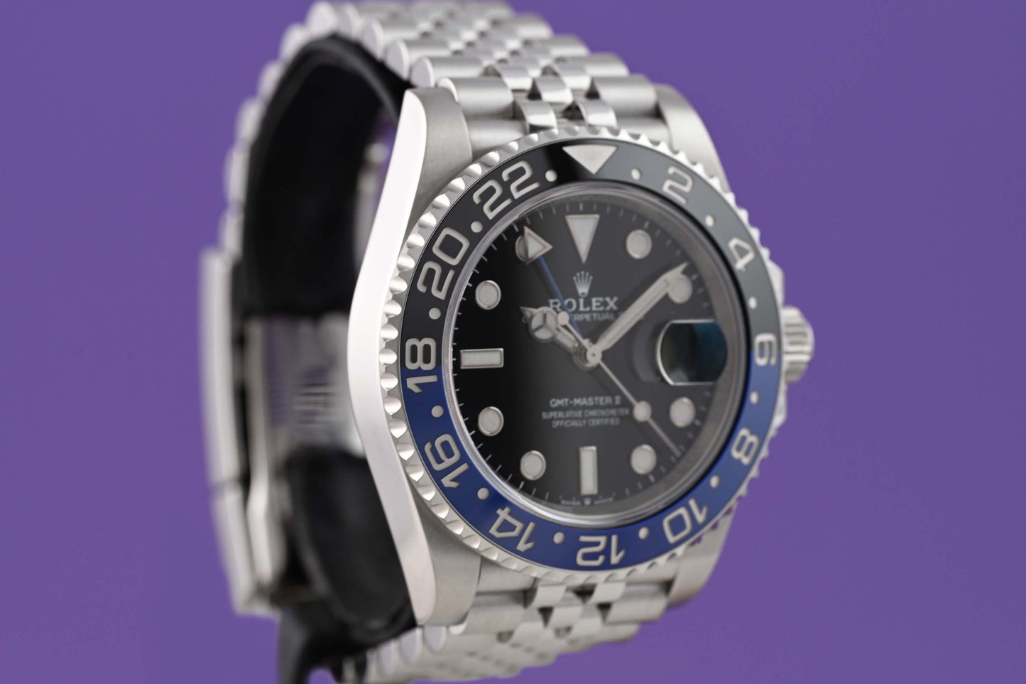 Rolex GMT Master II Batgirl 126710BLNR - Full Set