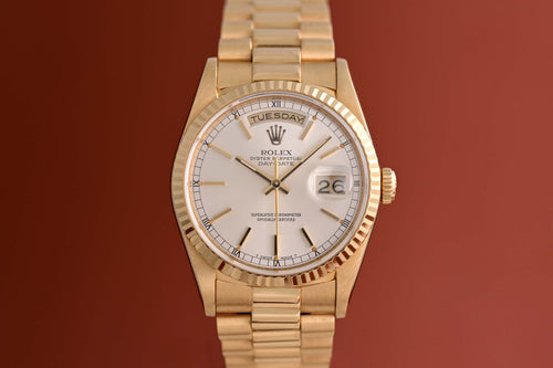 Rolex Day Date Gelbgold 18238 - Box & Papiere - LC100