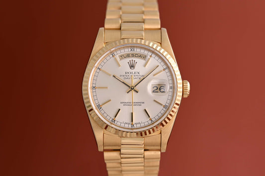 Rolex Day Date Gelbgold 18238 - Box & Papiere - LC100