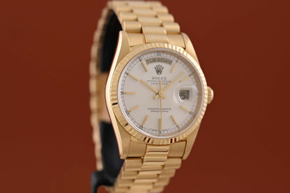 Rolex Day Date Gelbgold 18238 - Box & Papiere - LC100