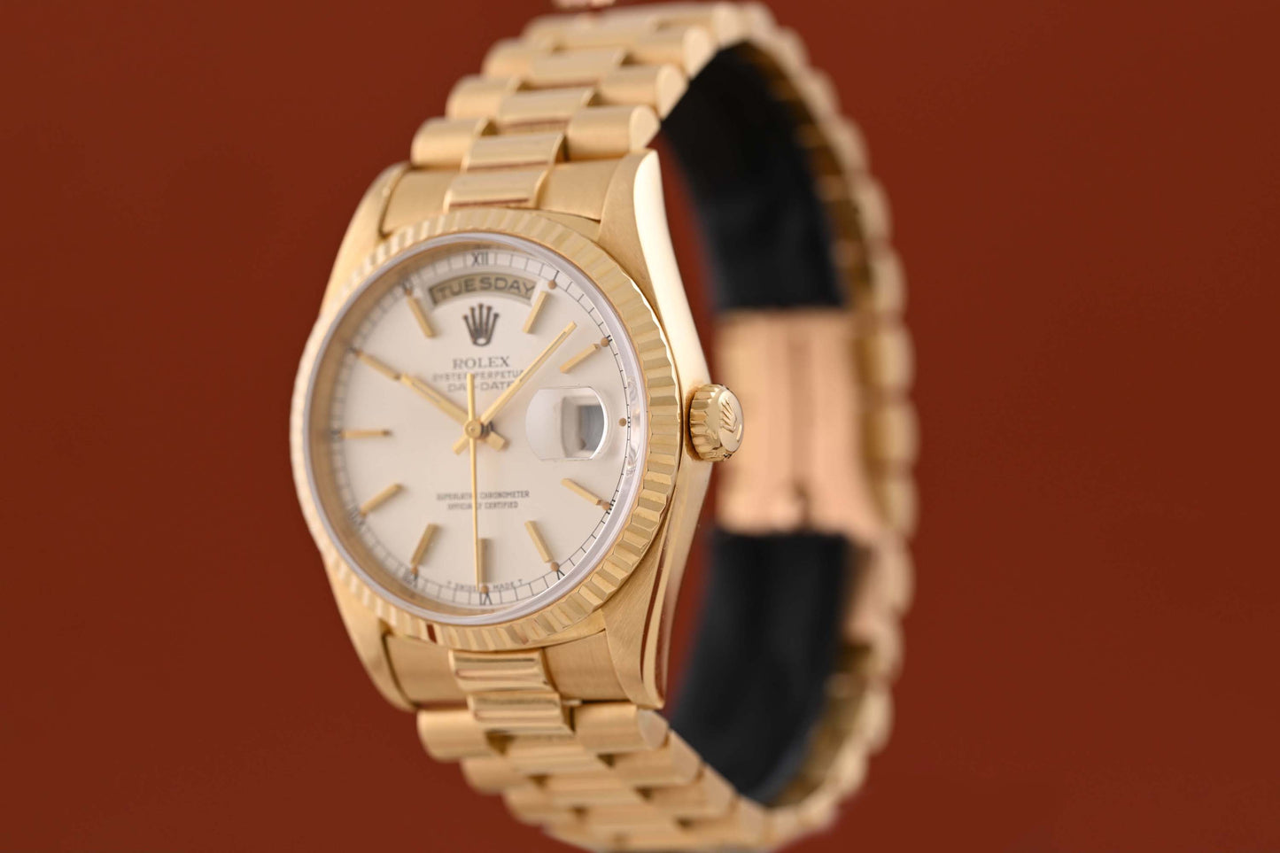 Rolex Day Date Gelbgold 18238 - Box & Papiere - LC100