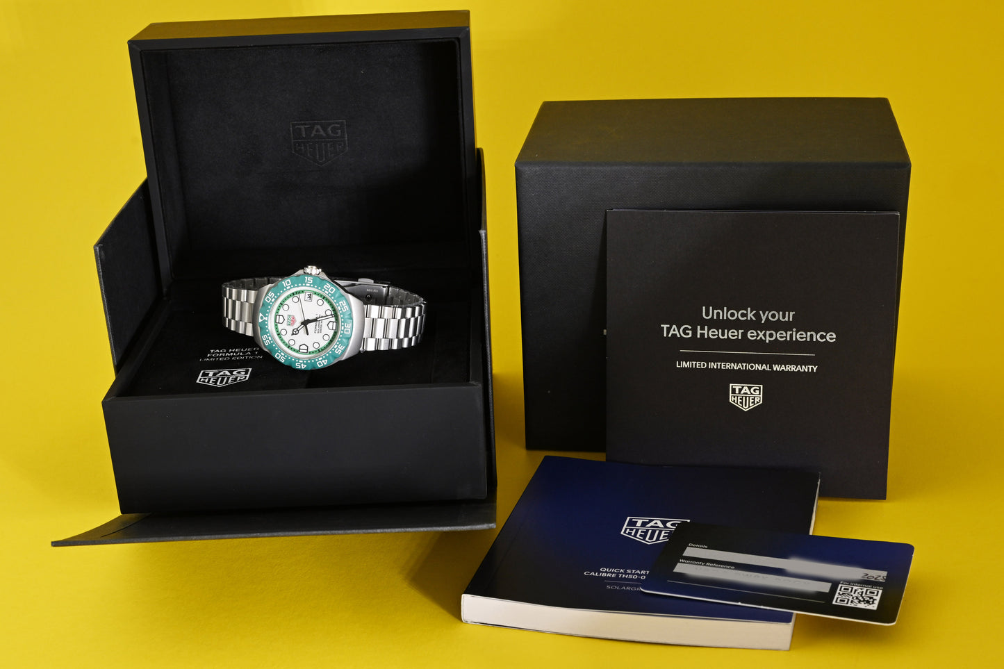 TAG Heuer Formula 1 Solargraph Limited Edition Green Bezel- Full Set - NEW 2025