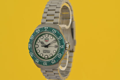 TAG Heuer Formula 1 Solargraph Limited Edition Green Bezel- Full Set - NEW 2025
