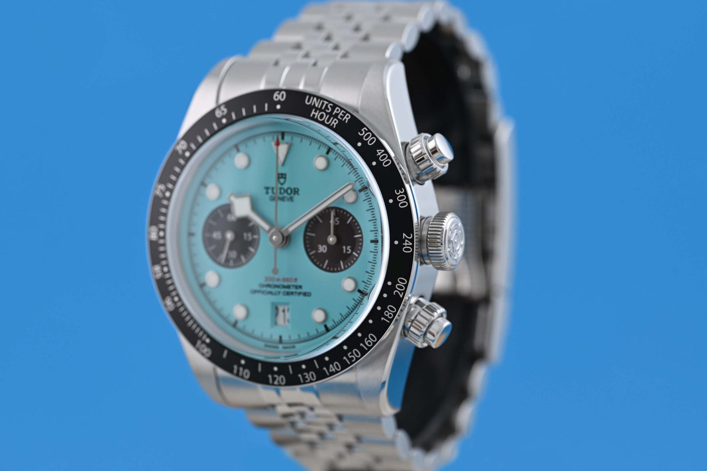 Tudor Black Bay Chronograph 79360N - Flamingo Blue - Full Set - NEW 2026