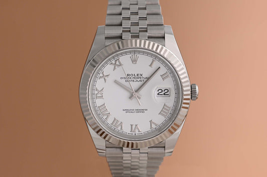 Rolex Datejust 41 - 126334 - White Dial - Full Set - NEW 2024