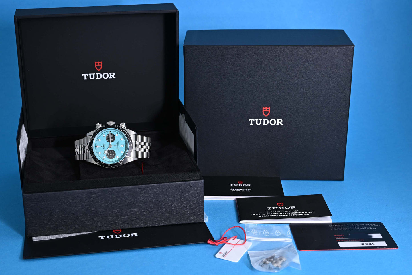 Tudor Black Bay Chronograph 79360N - Flamingo Blue - Full Set - NEW 2026