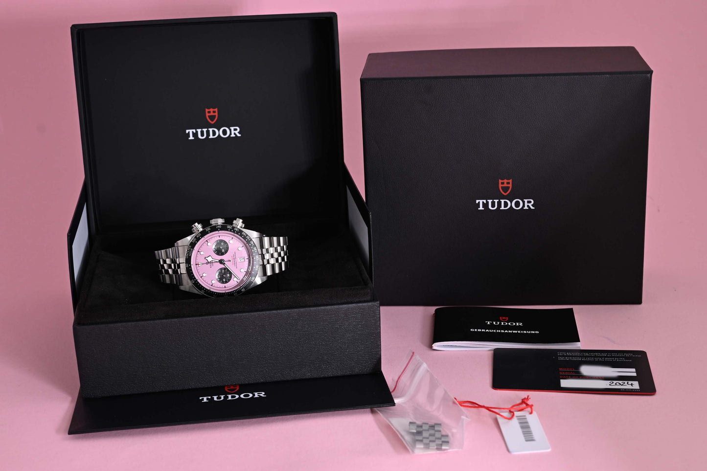 Tudor Black Bay Chronograph 79360N - Pink Dial "Inter Miami" - Full Set