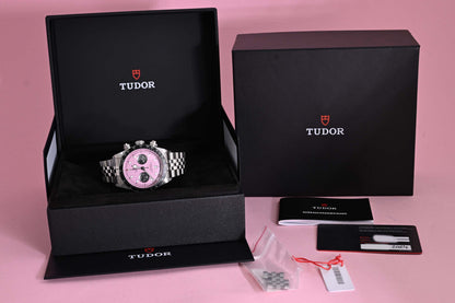 Tudor Black Bay Chronograph 79360N - Pink Dial "Inter Miami" - Full Set
