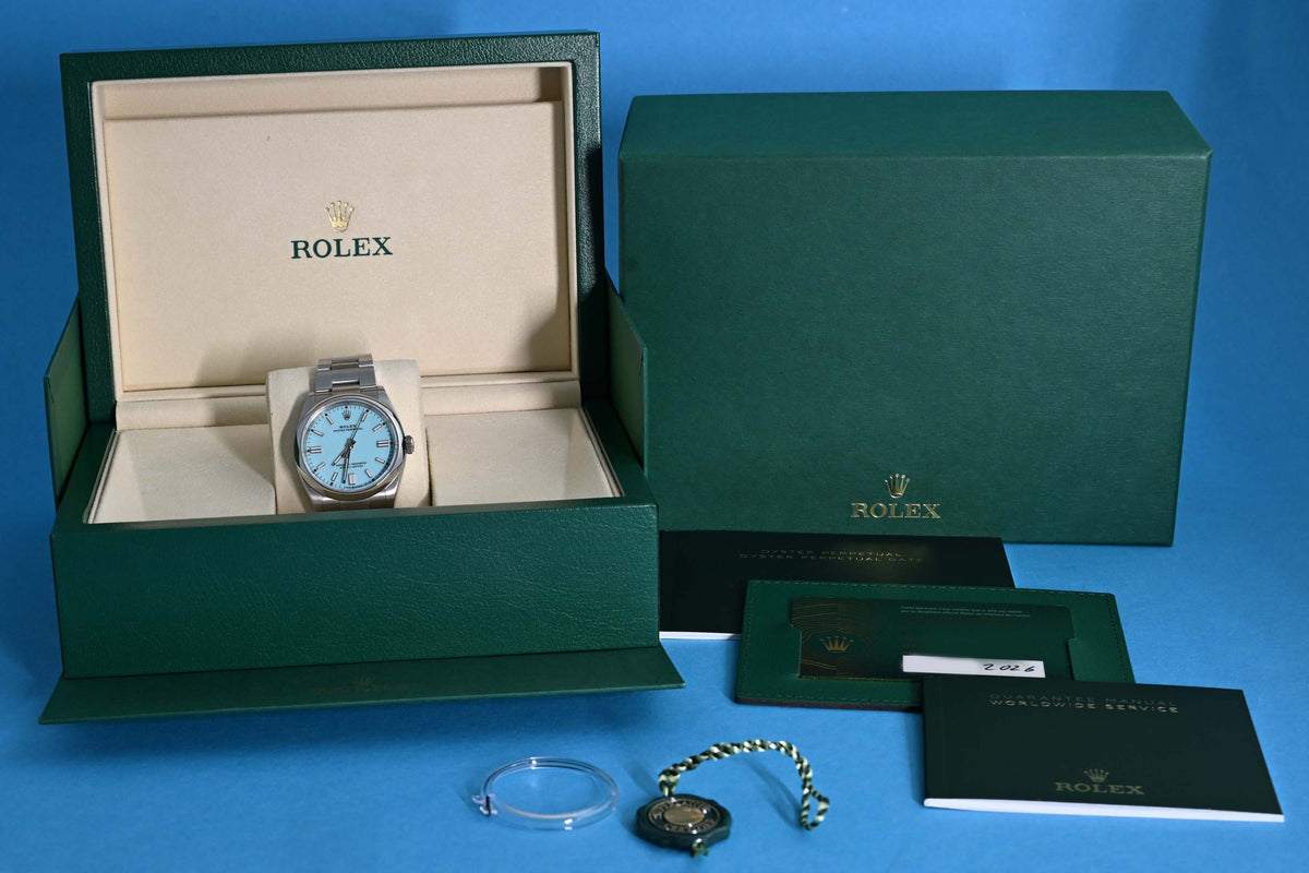 Rolex Oyster Perpetual 36mm 126000 - Full Set - Tiffany Dial - Like NEW 2026