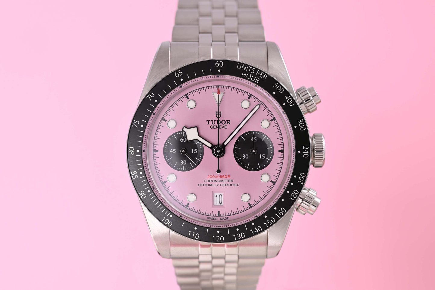 Tudor Black Bay Chronograph 79360N - Pink Dial "Inter Miami" - Full Set