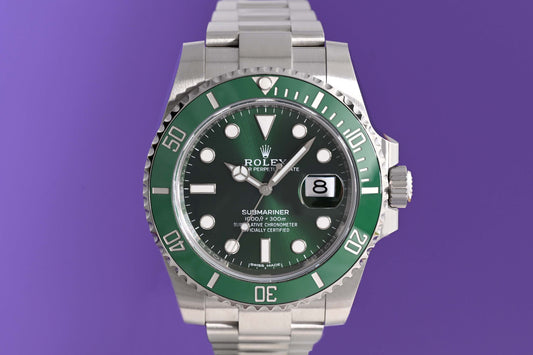 Rolex Submariner 116610LV - Full Set - Hulk - LC 100