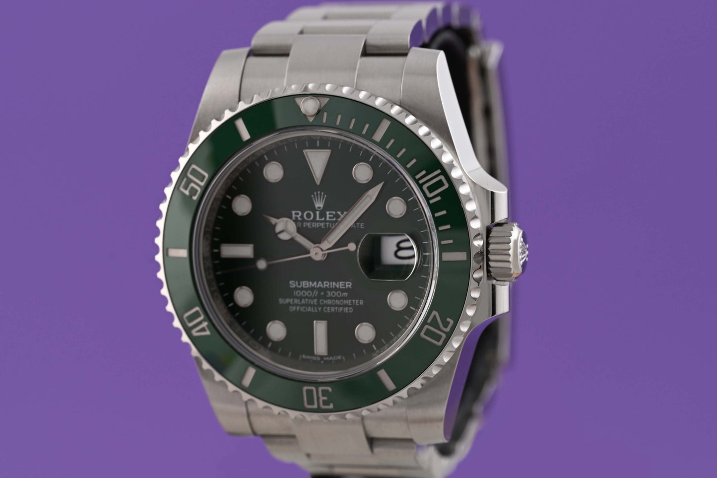 Rolex Submariner 116610LV - Full Set - Hulk - LC 100