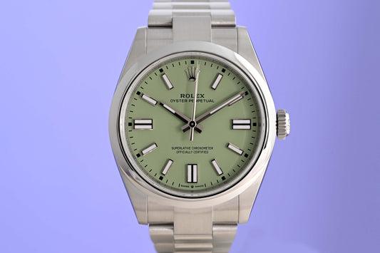 Rolex Oyster Perpetual 41mm 134300 - Pistachio - Full Set