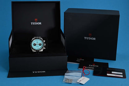 Tudor Black Bay Chronograph 79360N - Flamingo Blue - Full Set