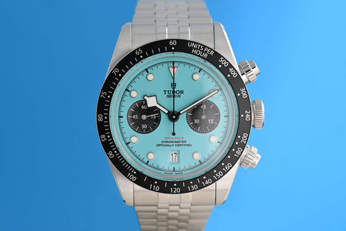 Tudor Black Bay Chronograph 79360N - Flamingo Blue - Full Set