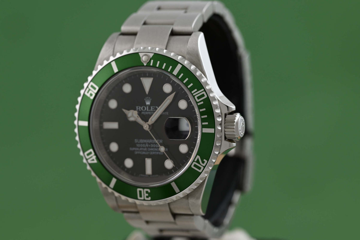 Rolex Submariner 16610LV - Full Set - Kermit - Like NEW