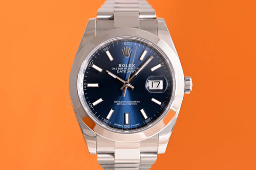 Rolex Datejust 41 - 126300 - Blue Dial - Full Set - LC100