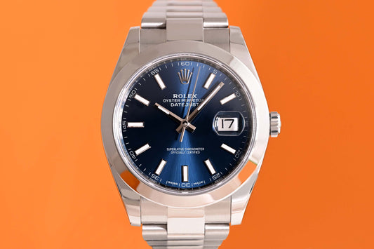 Rolex Datejust 41 - 126300 - Blue Dial - Full Set - LC100