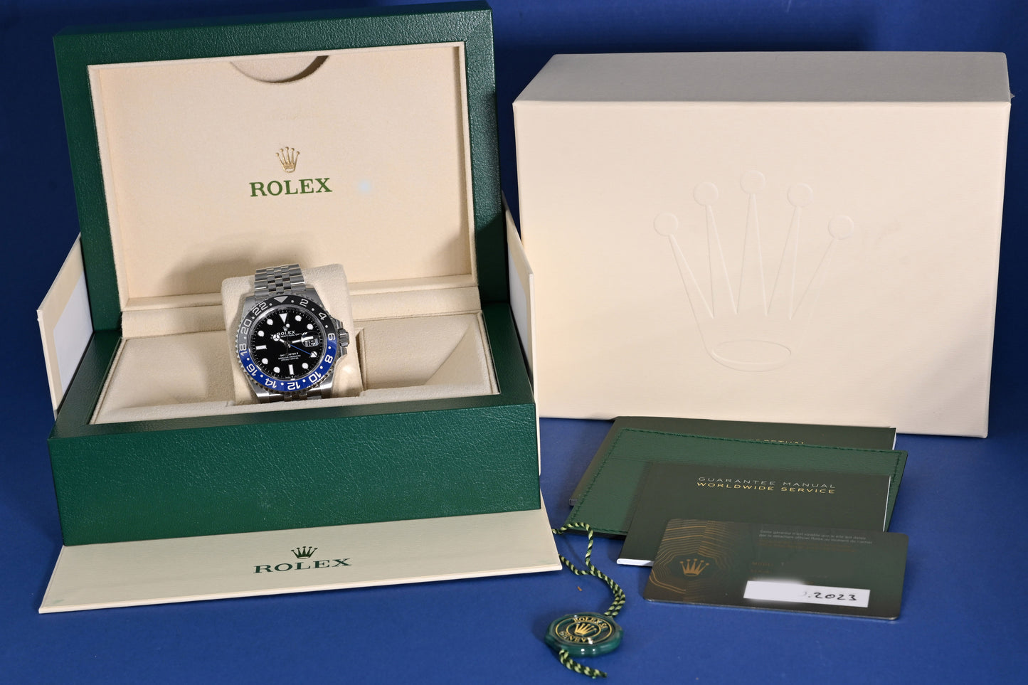 Rolex GMT Master II Batgirl 126710BLNR - Full Set