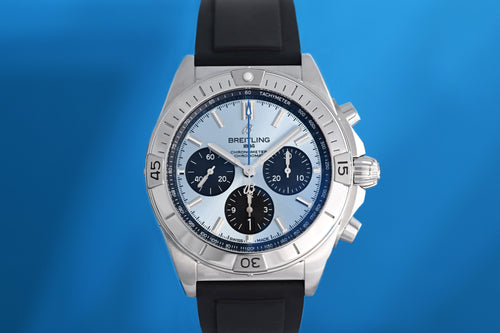 Breitling Chronomat B01 42 - Ice Blue Dial - Full Set