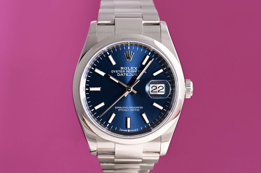 Rolex Oyster Perpetual Datejust 126200 - Full Set - Blue Dial