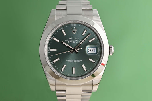 Rolex Datejust 41 - 126300 - Green Dial - Full Set