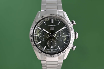 TAG Heuer Carrera Chronograph 44mm - Green Dial - Full Set
