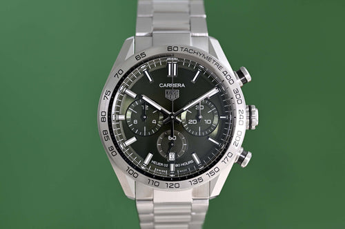 TAG Heuer Carrera Chronograph 44mm - Green Dial - Full Set