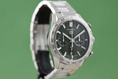 TAG Heuer Carrera Chronograph 44mm - Green Dial - Full Set