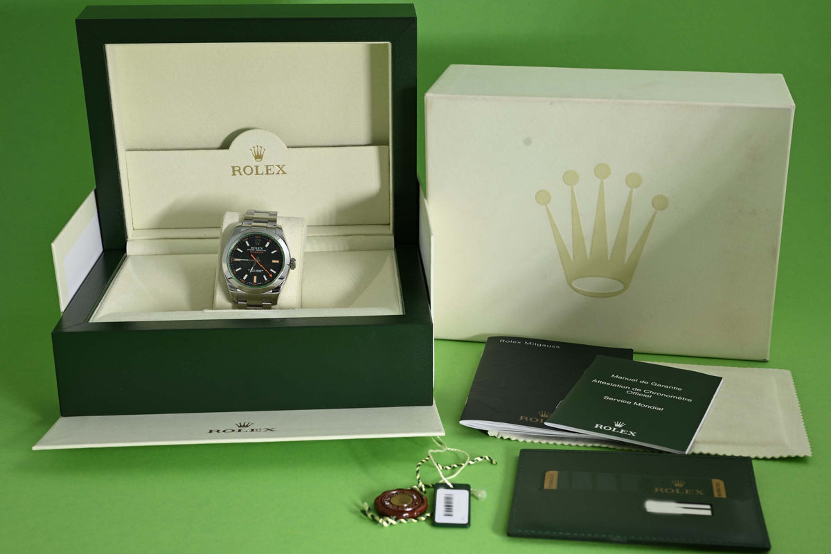Rolex Milgauss 116400GV - Black Dial - Full Set