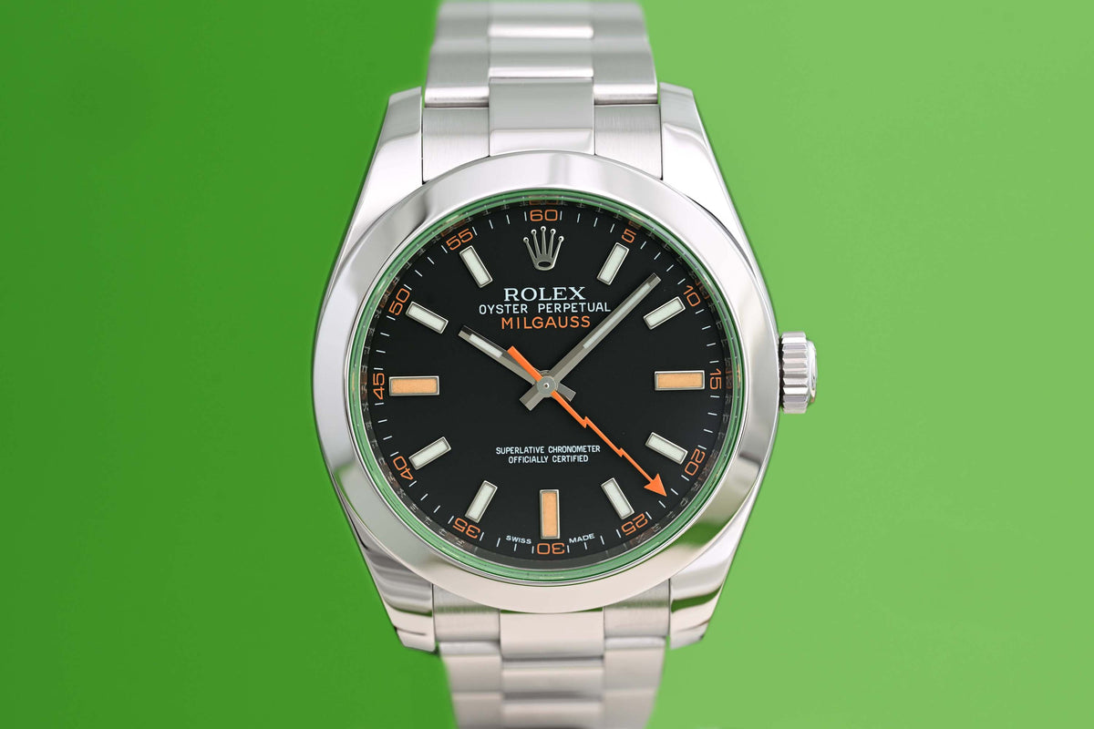 Rolex Milgauss 116400GV - Black Dial - Full Set