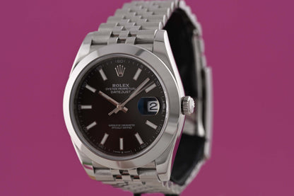 Rolex Datejust 41 - 126300 - Black Dial - Full Set