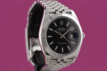 Rolex Datejust 41 - 126300 - Black Dial - Full Set