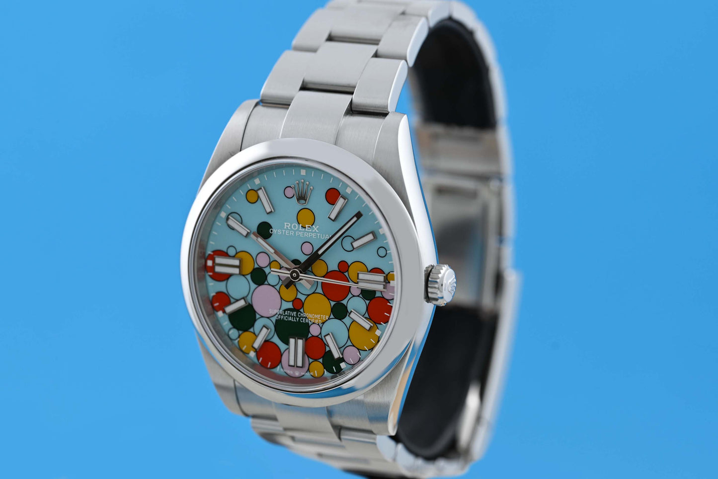 Rolex Oyster Perpetual 41mm 124300 - Full Set - Celebration Dial - Like New
