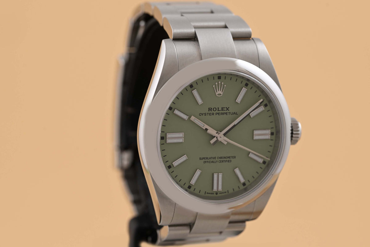 Rolex Oyster Perpetual 41mm 134300 - Pistachio - Full Set - Like NEW